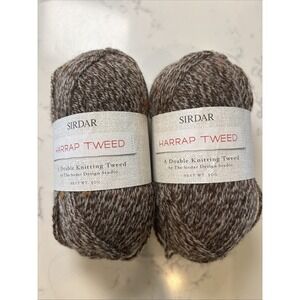 Lot of 2 Skeins Sirdar HarrapTweed Yarn Shade 0114 50 g and 170 yds‎ each Skein